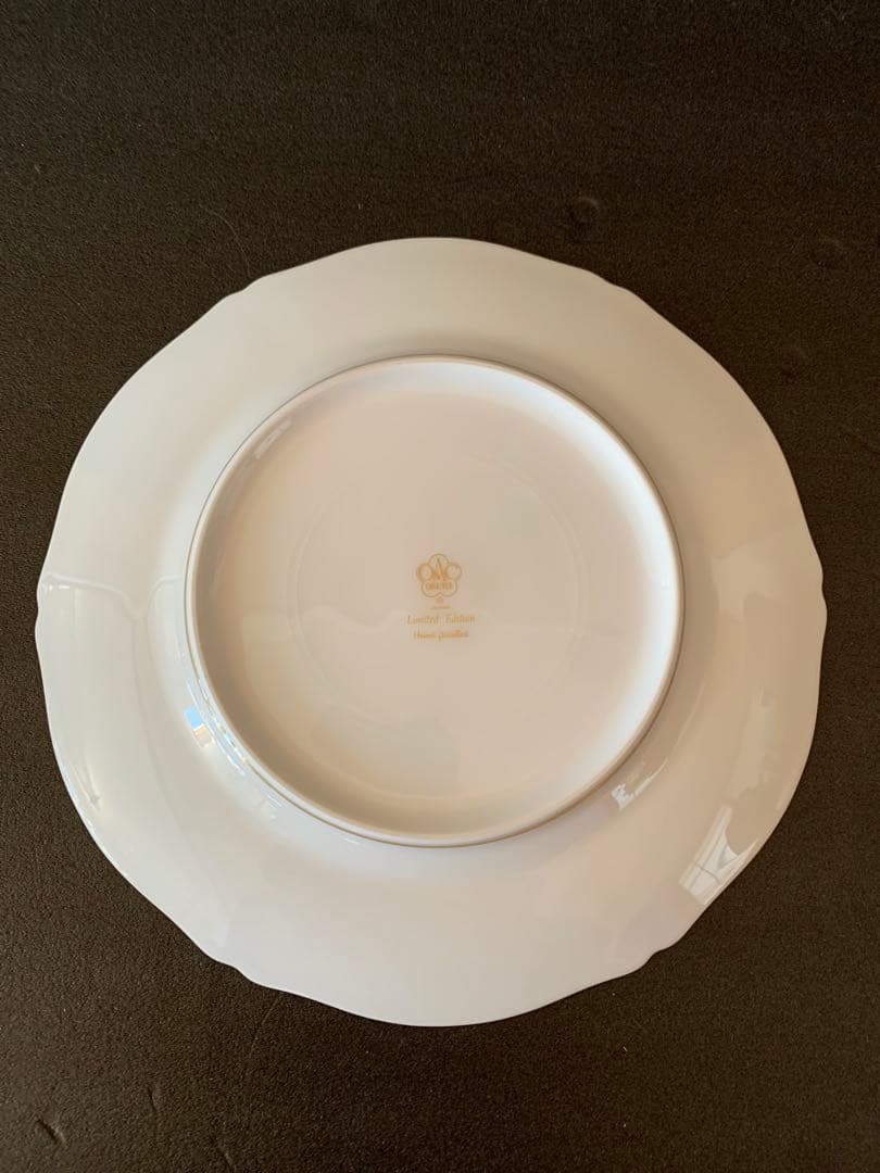 希少品　大倉陶園　花園　プレミアムブルー　ケーキ皿　6枚セット