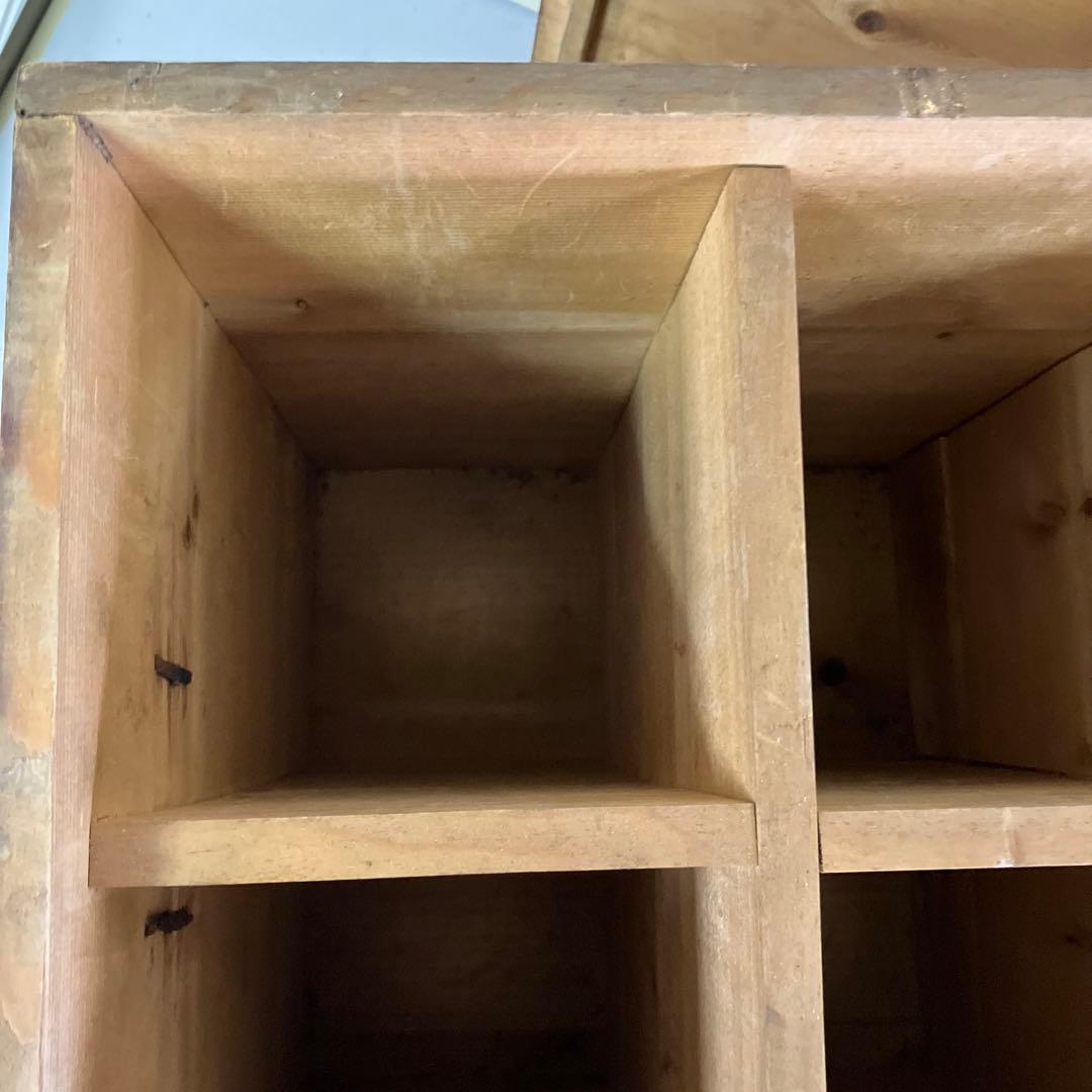 B-4 昭和レトロ 古道具 木製 木箱 ボックス ケース ウッドボックス 収納