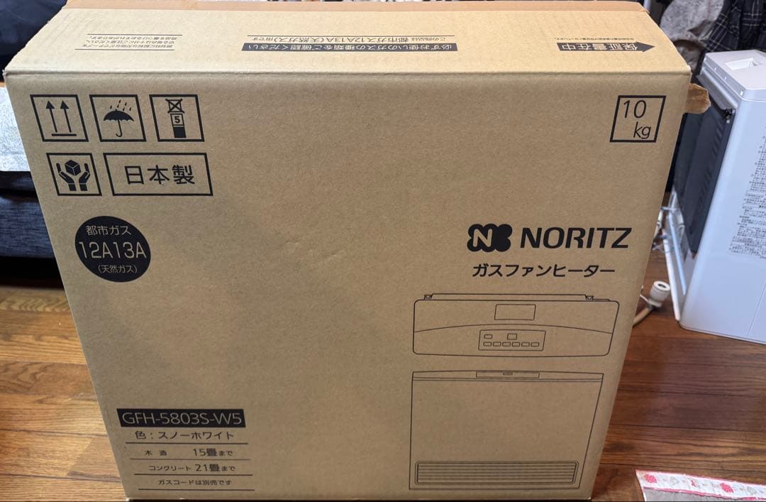 NORITZ ガスファンヒーター GFH-5803S-W5