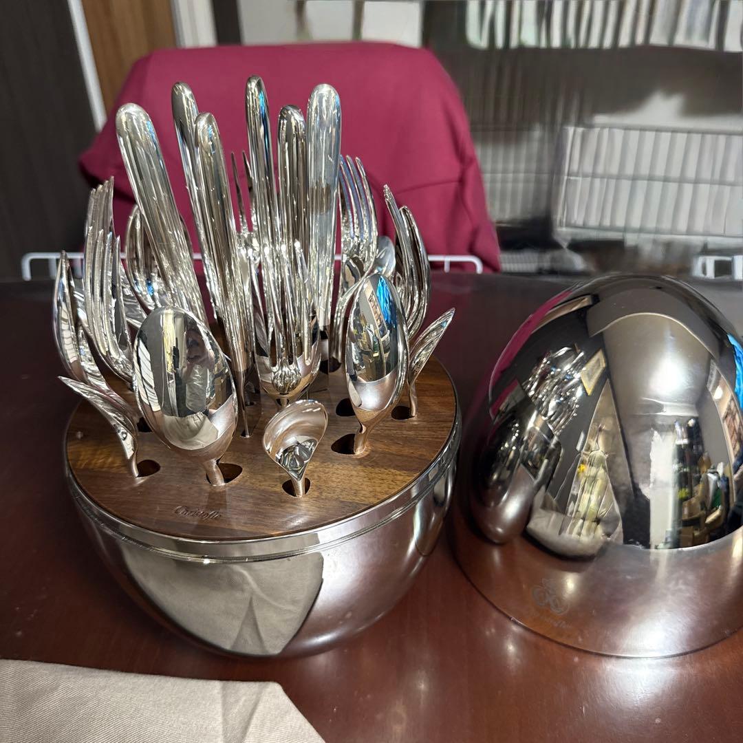 Christofle クリストフル Mood カトラリー ケース 24本セット