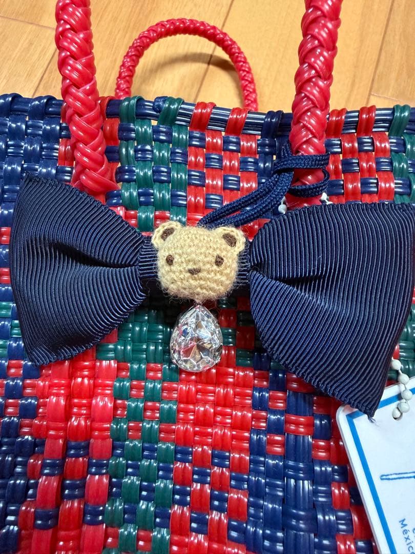 ファミリア カゴバッグ　かごバッグ　メルカドバッグ ミニサイズ