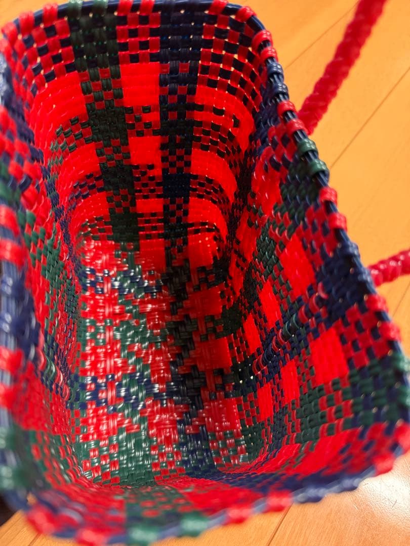 ファミリア カゴバッグ　かごバッグ　メルカドバッグ ミニサイズ