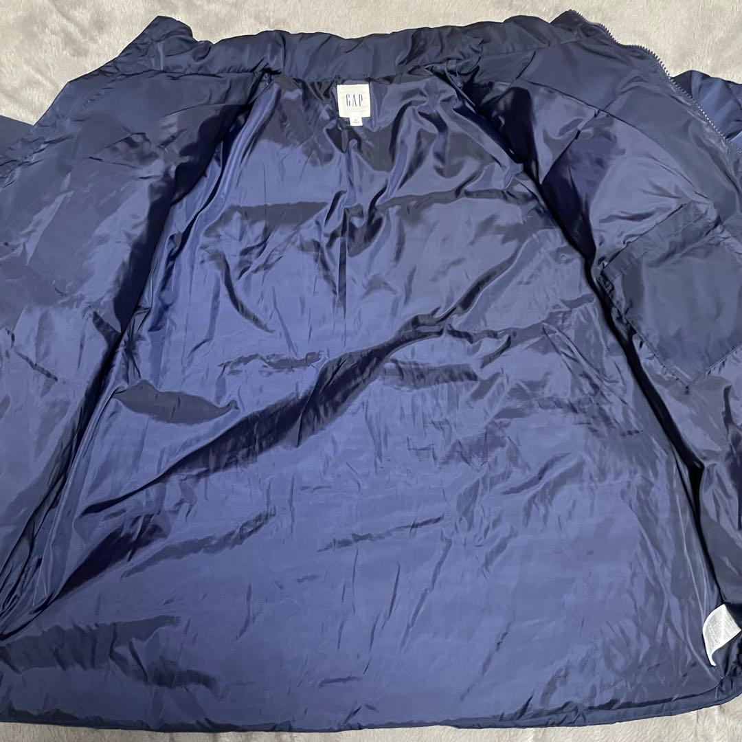 ☆美品☆Gap ネイビー ダウンジャケット ロゴ入り　XL