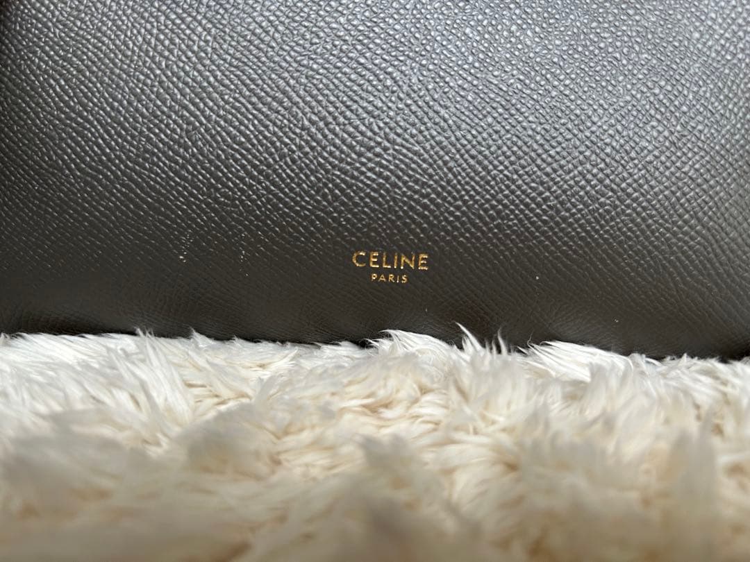 CELINE グレー ショルダーバッグ
