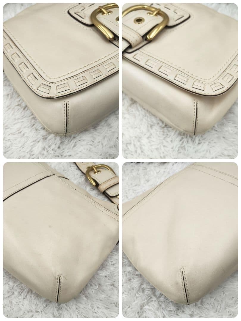 美品⭐️COACH SOHO ワンショルダーバッグ　レザー ゴールド金具 白