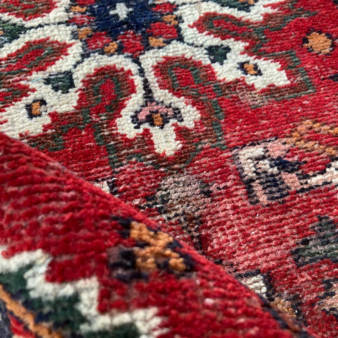 ヴィンテージラグ　トライバルラグ　インド　メダリオン