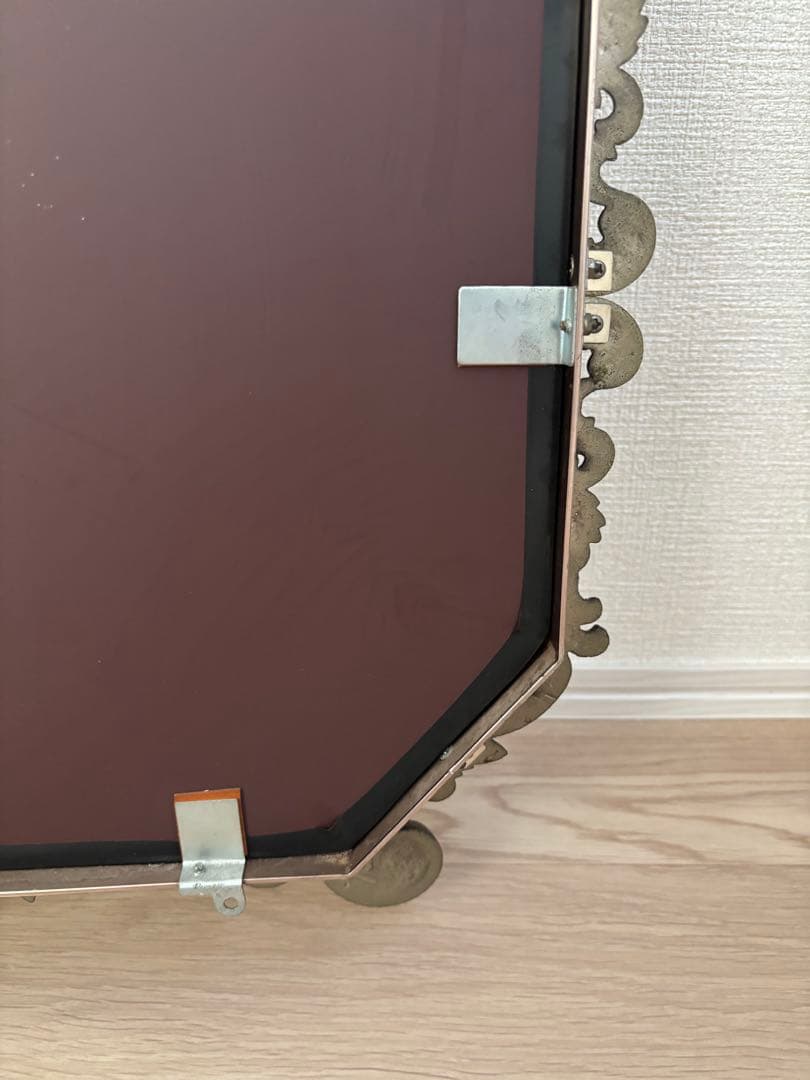 ゴールド アンティーク 壁掛け ミラー ヴィンテージ