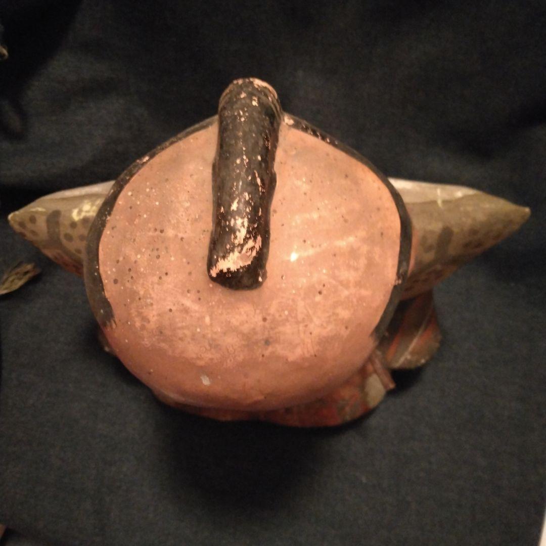 古い　福助さん　置物　骨董　大きな　開運　縁起物