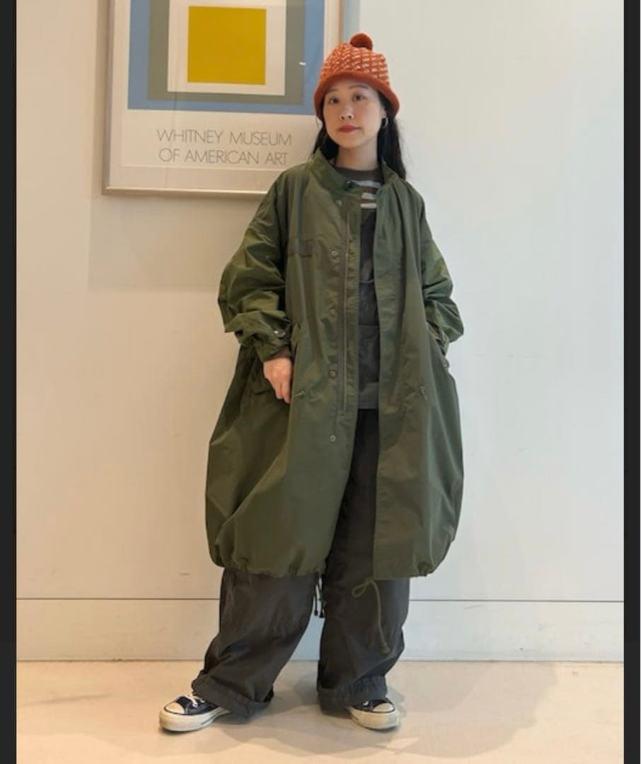 BEAMS BOY ソロテックス　M-65パーカ　オリーブ　モッズコート