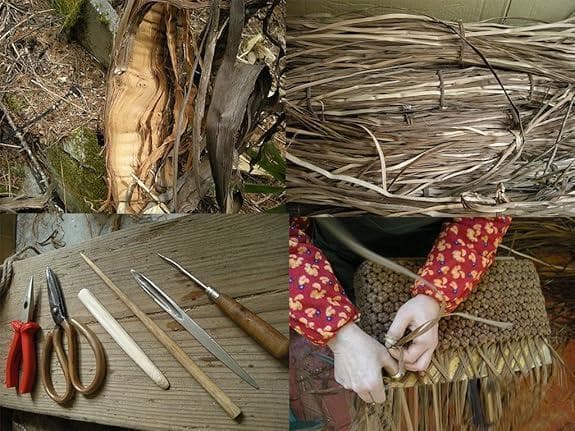 桜　山葡萄バッグ　六角編み　削皮　ハンドバッグ　新品　籠バッグ　日本企画