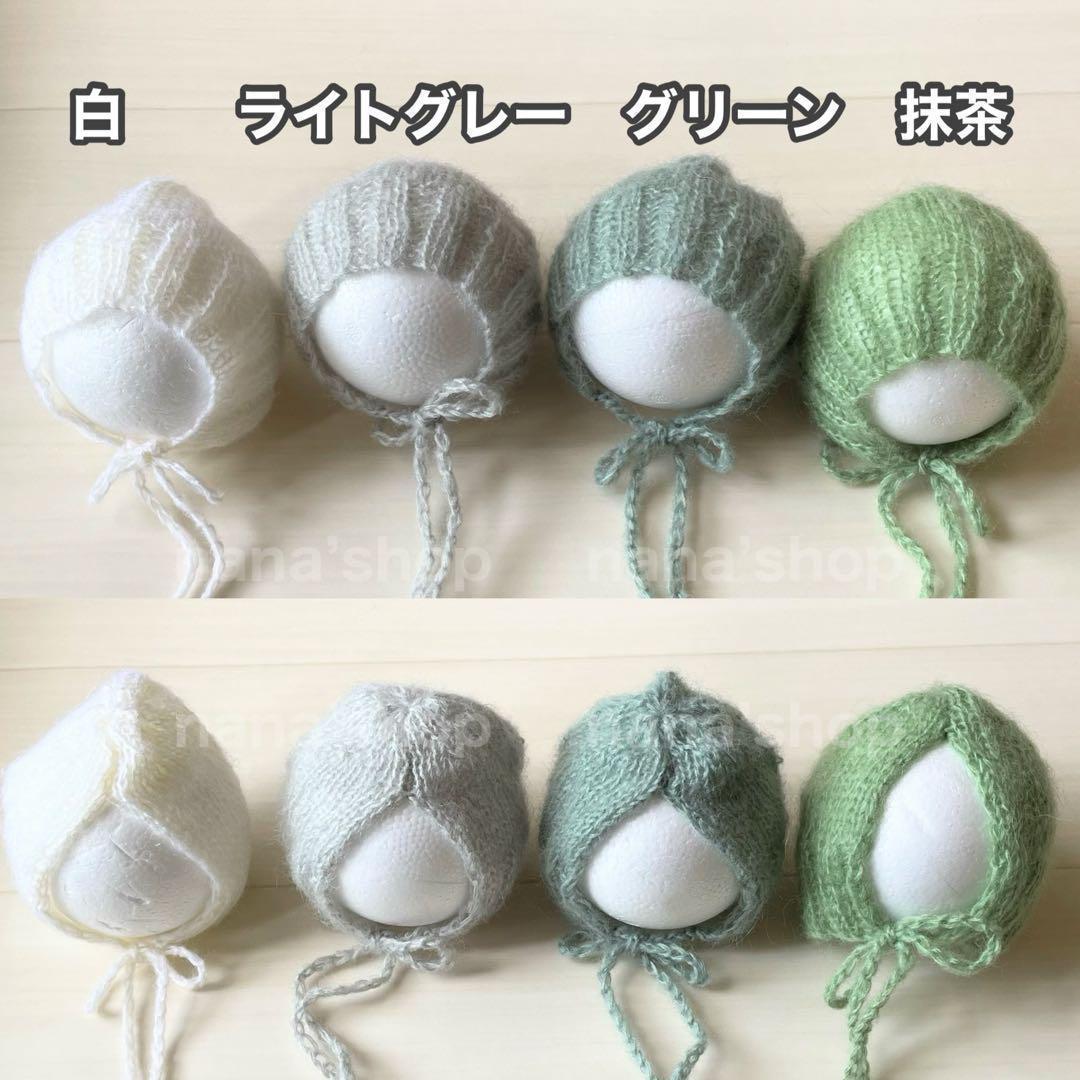 Lかごセット【抹茶へび】♪ニューボーンフォト撮影衣装 小道具ベビーフォト干支