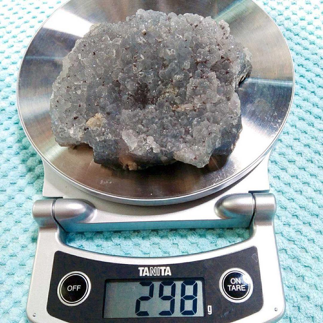 ⑯珍品! ドゥルージーアメジスト ブルー シルバーアメジスト 原石 クラスター