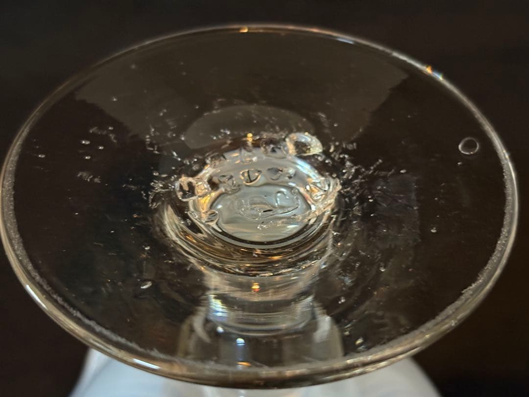 大きい氷コップ　和ガラス 大正ガラス　ウランガラス　 アンティーク 大正ロマン