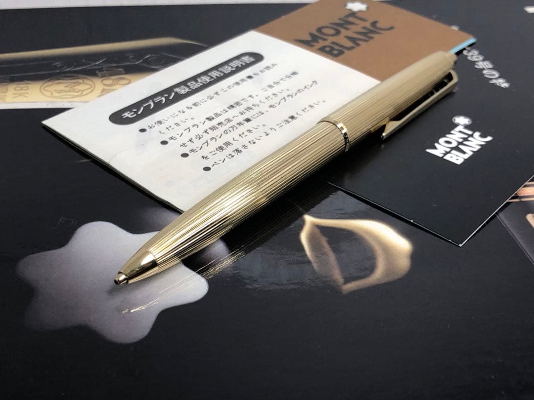 ⭐️モンブラン⭐️金運降臨黄金❗️稀少な総金張り名品最高の形❗️⭐️No1546ペンソル⭐️