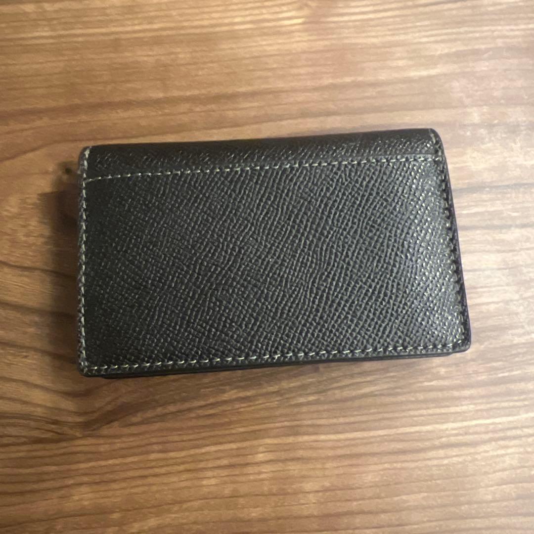 coachレザー製 黒 名刺入れ