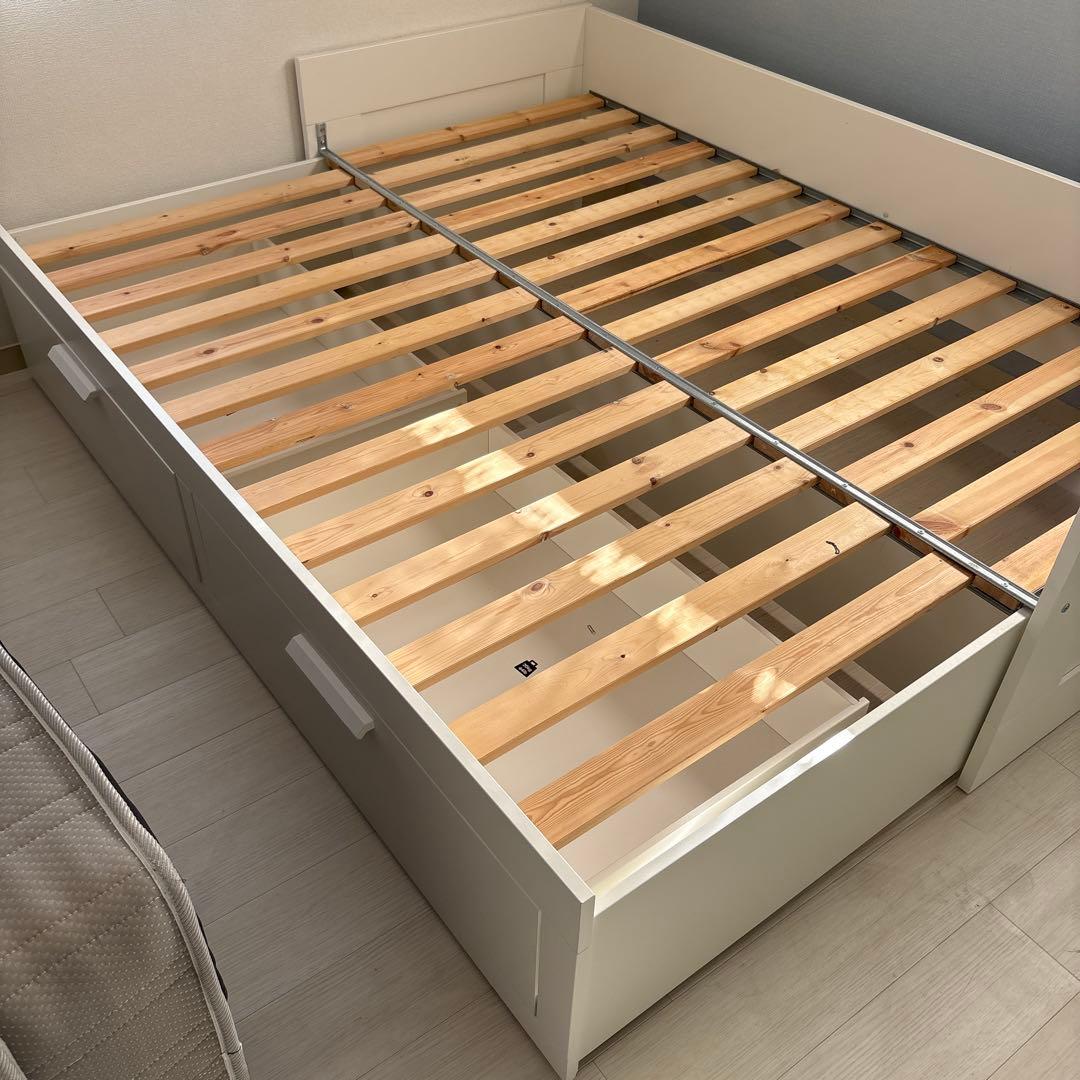 IKEA BRIMNES ベッドフレーム シングル ホワイト