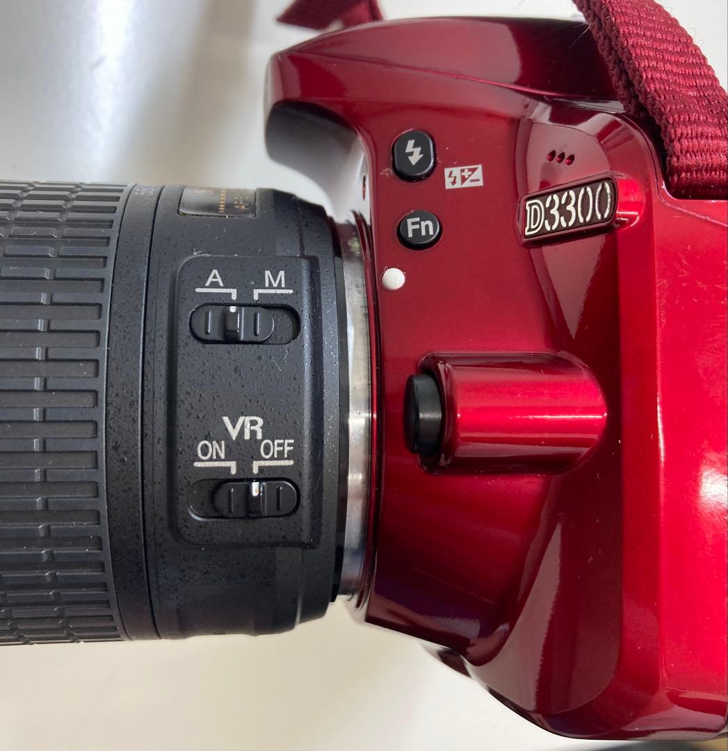 【Nikon】ニコン D3300 ダブルズームキット 赤 デジタル一眼レフカメラ