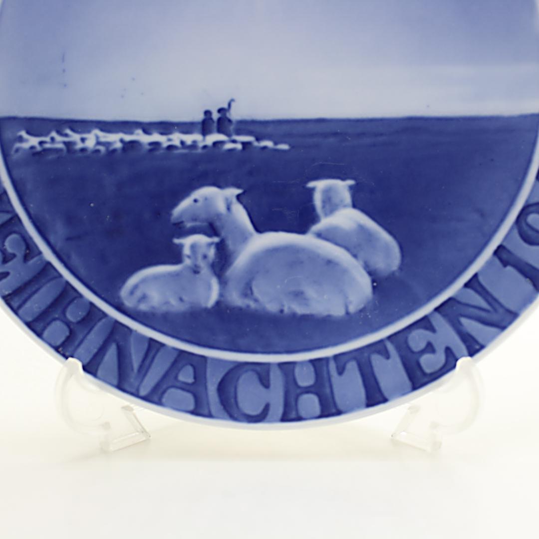 1918年 「羊飼い」独逸語版 イヤープレート ロイヤルコペンハーゲン