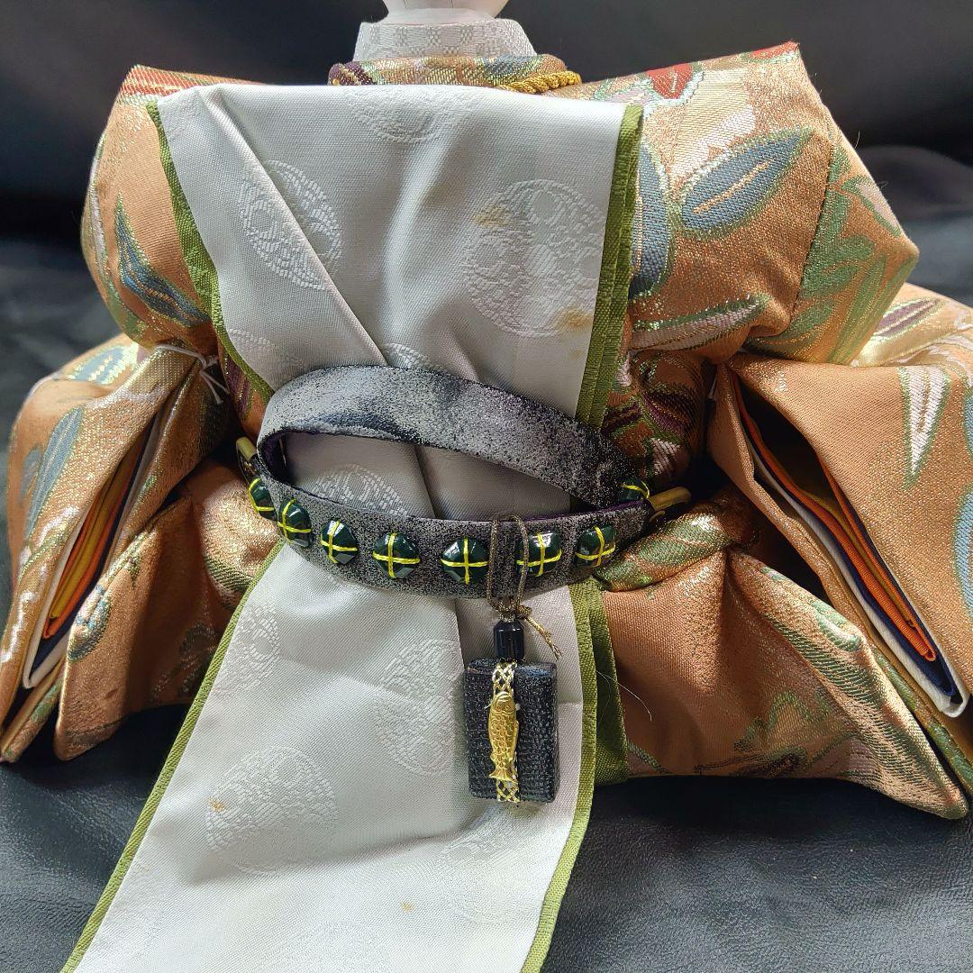 雛人形 京雛新王 平安 光寛作 特上七番 本帯地 正絹着物 未使用品