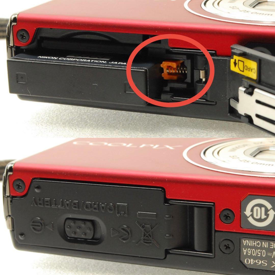 Nikon COOLPIX S640 ❤️スマホ転送 動作確認済 レッド コンデジ