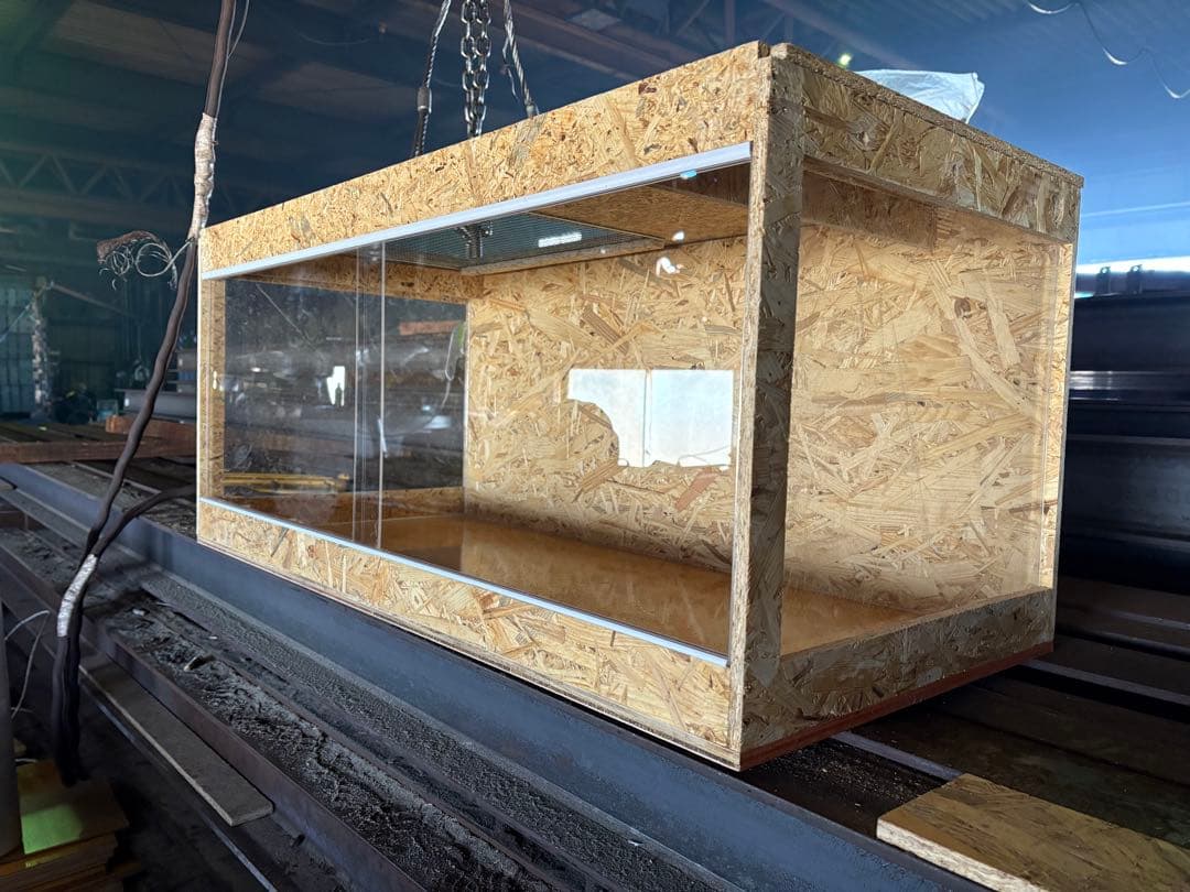 爬虫類ケージ　100×50×50 サイドアクリル仕様　爬虫類　ペット　ケージ