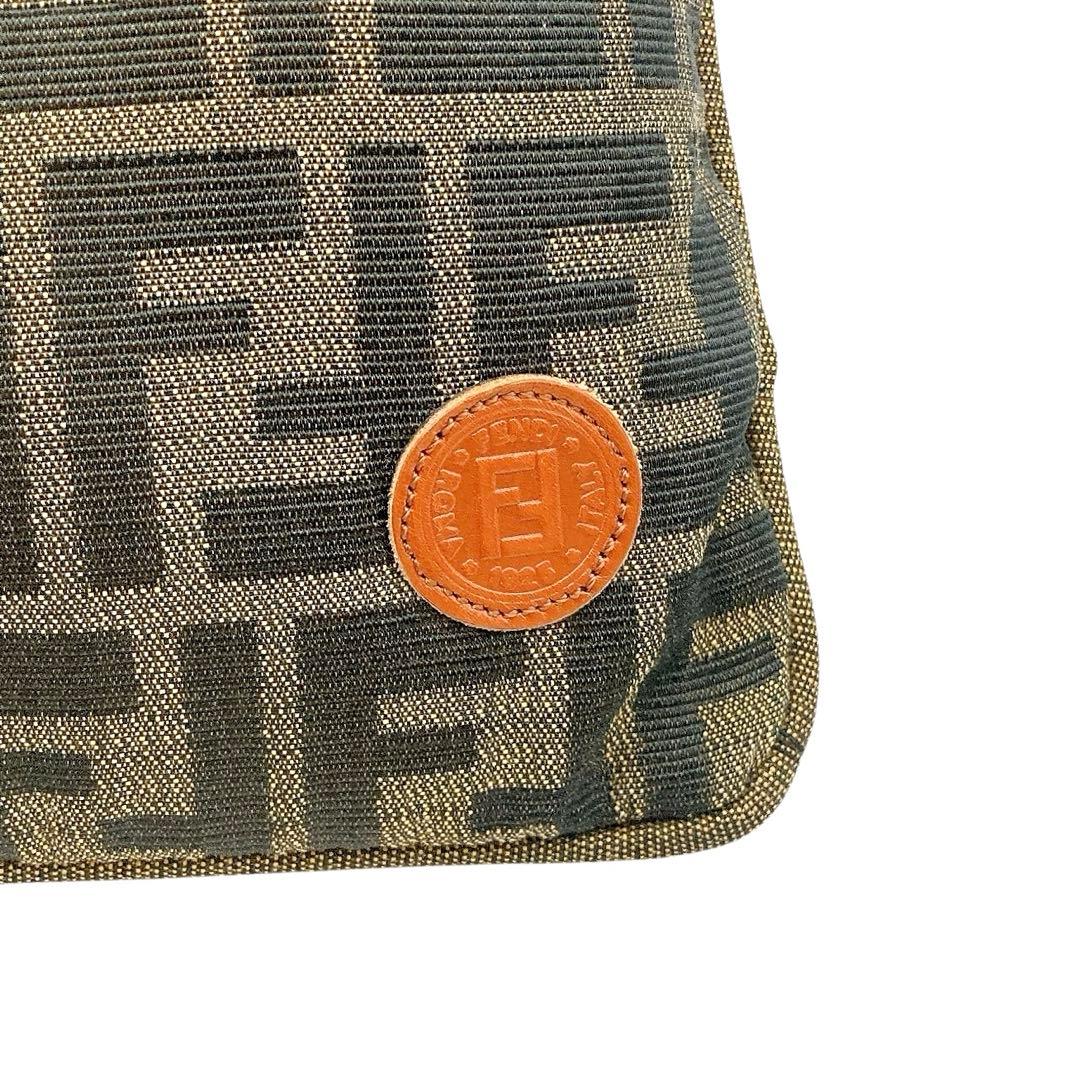 美品✨FENDI フェンディ　ミニクッション　ズッカ　総柄　ブラウン　激レア