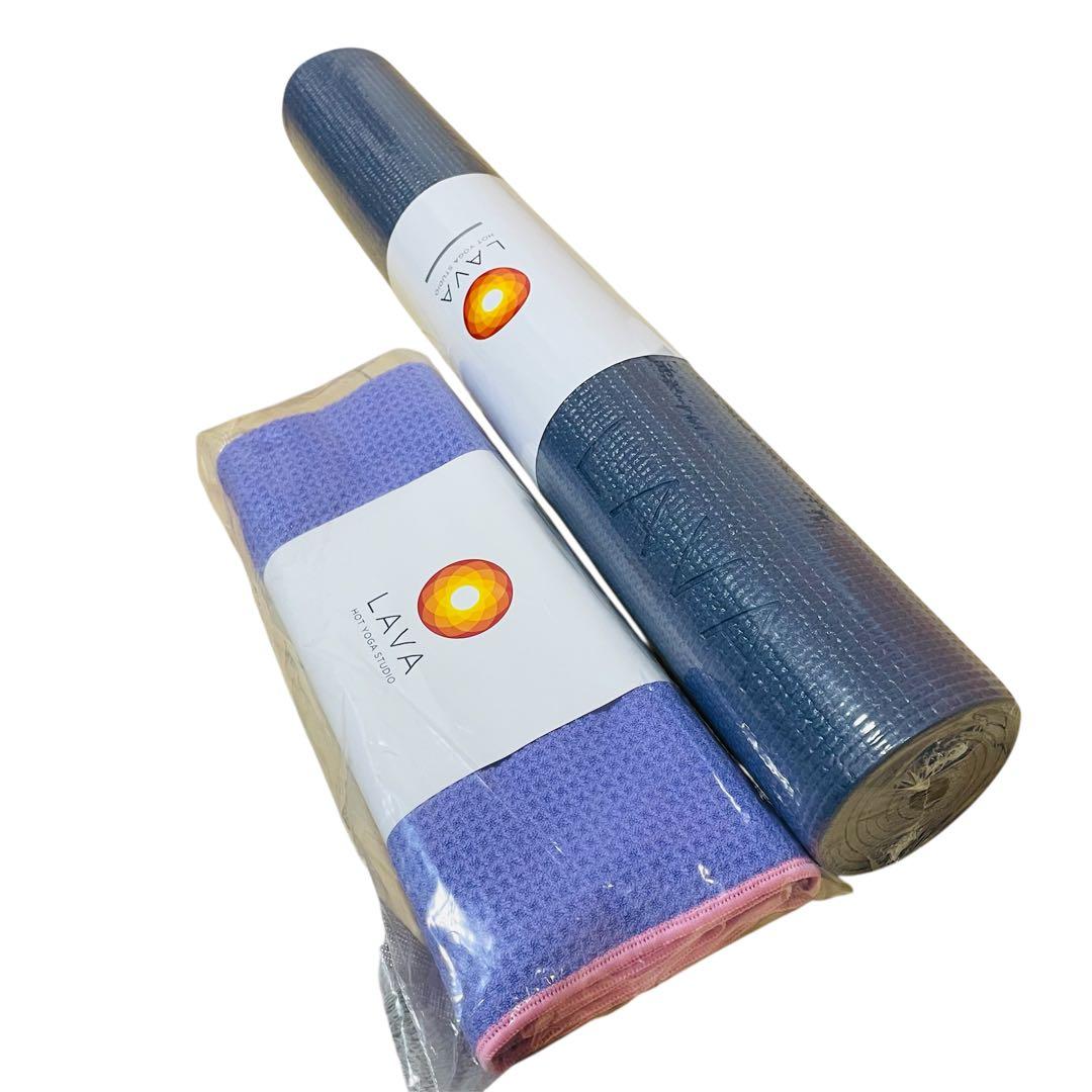 【新品】LAVA ラバ ヨガマット 3.5mm ラグセット ミッドナイトブルー