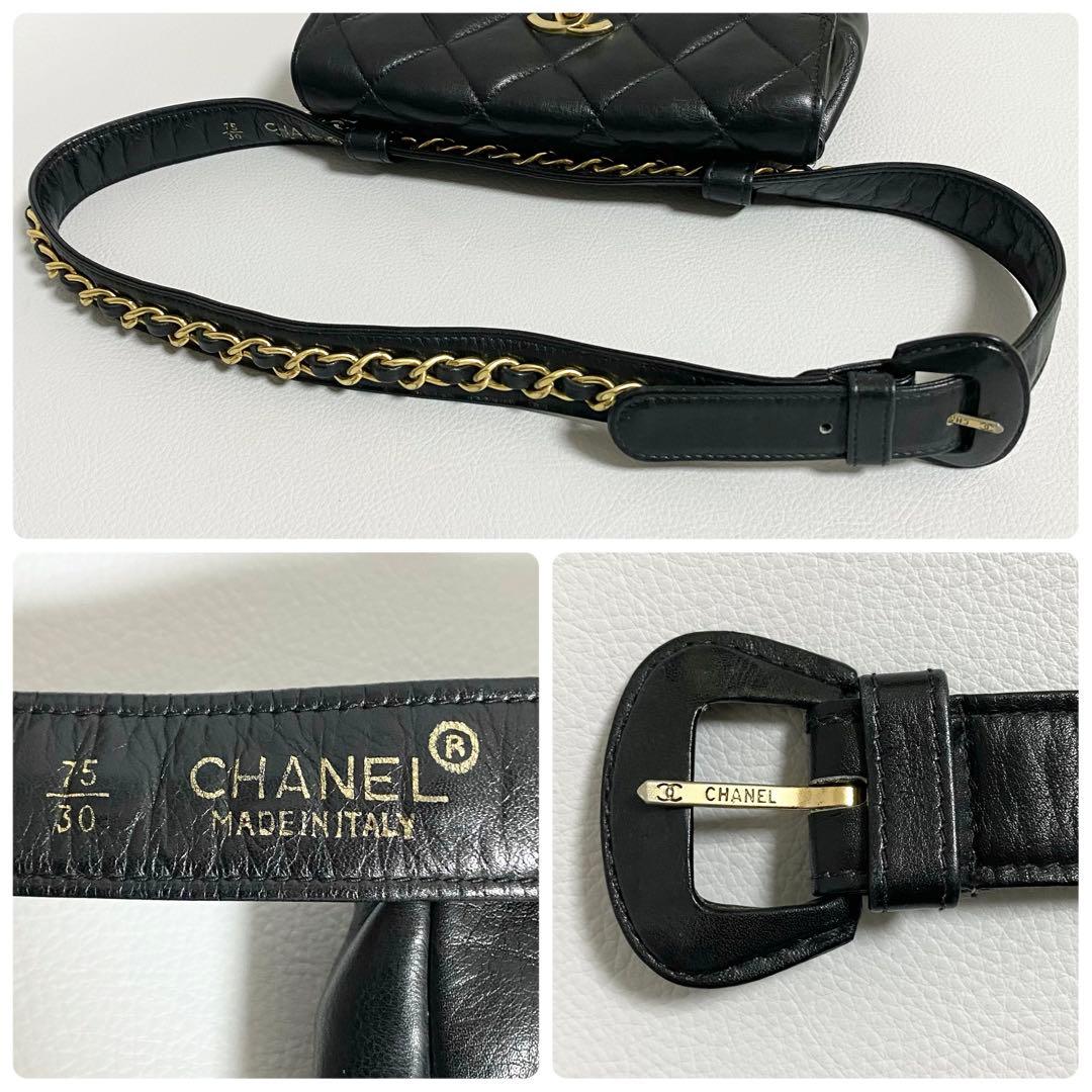 CHANEL / マトラッセ ウエストポーチ ココマーク チェーンベルト