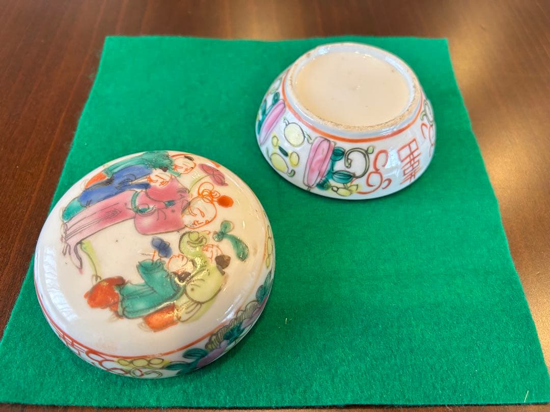 チャイナ図合子( 陶器)
