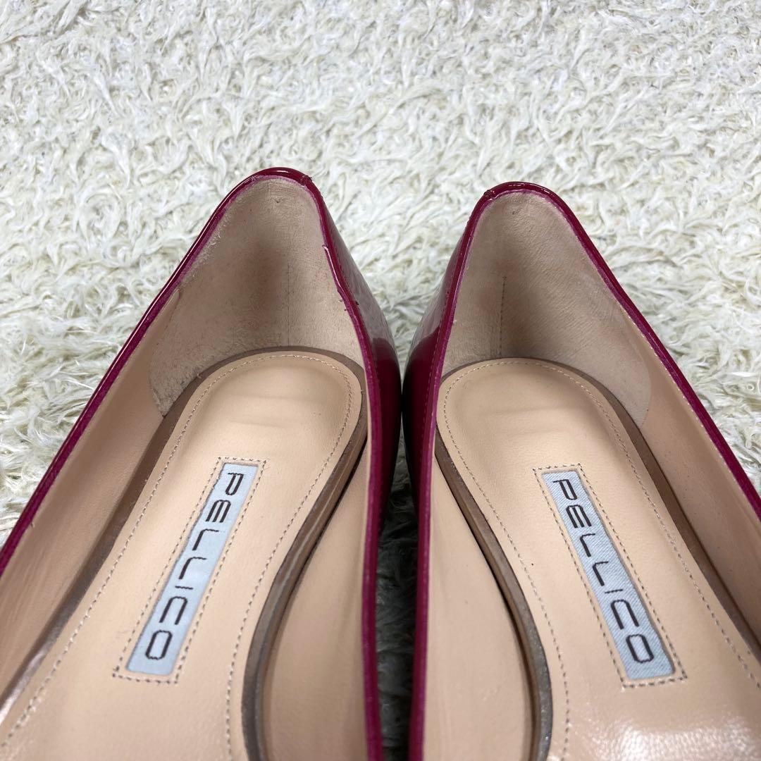 『未使用級』PELLICO ペリーコ アネッリ フラットパンプス エナメル　37