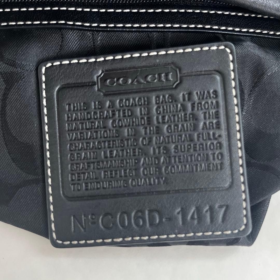 美品 コーチ レザー ワンショルダーバッグ ホーボー ブラック y2k オールド