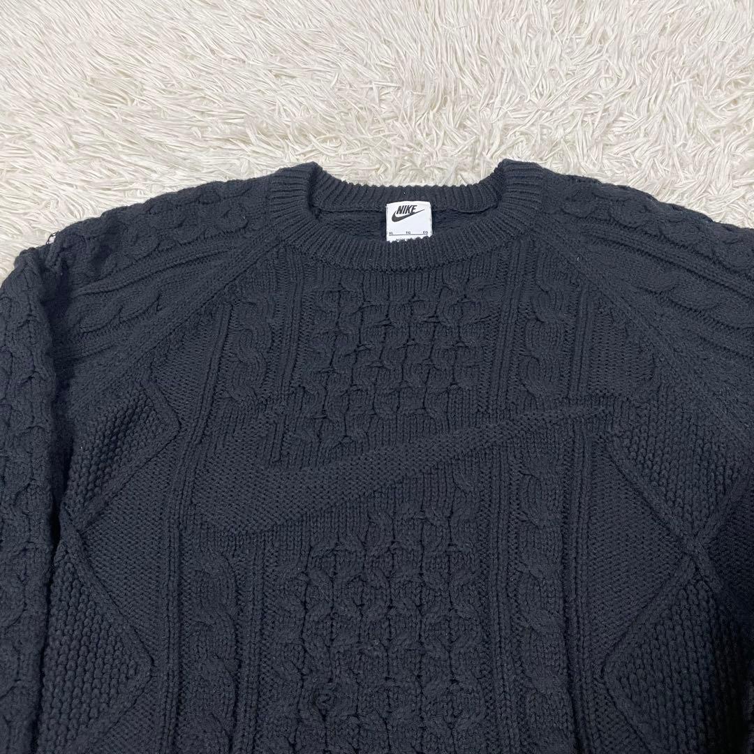 NIKE Cable Knit Sweater ケーブル ニット セーター XL