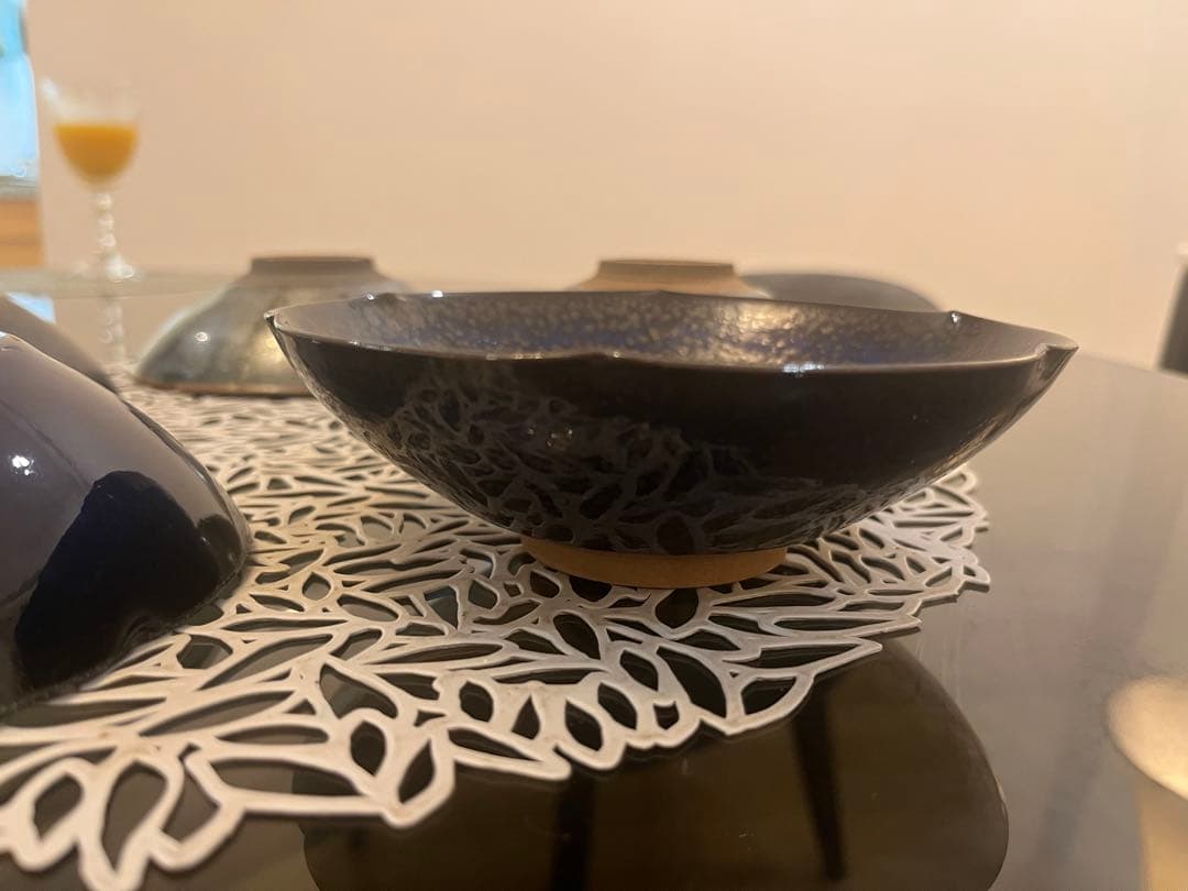 鎌田 幸二作 油滴天目等 5客セット