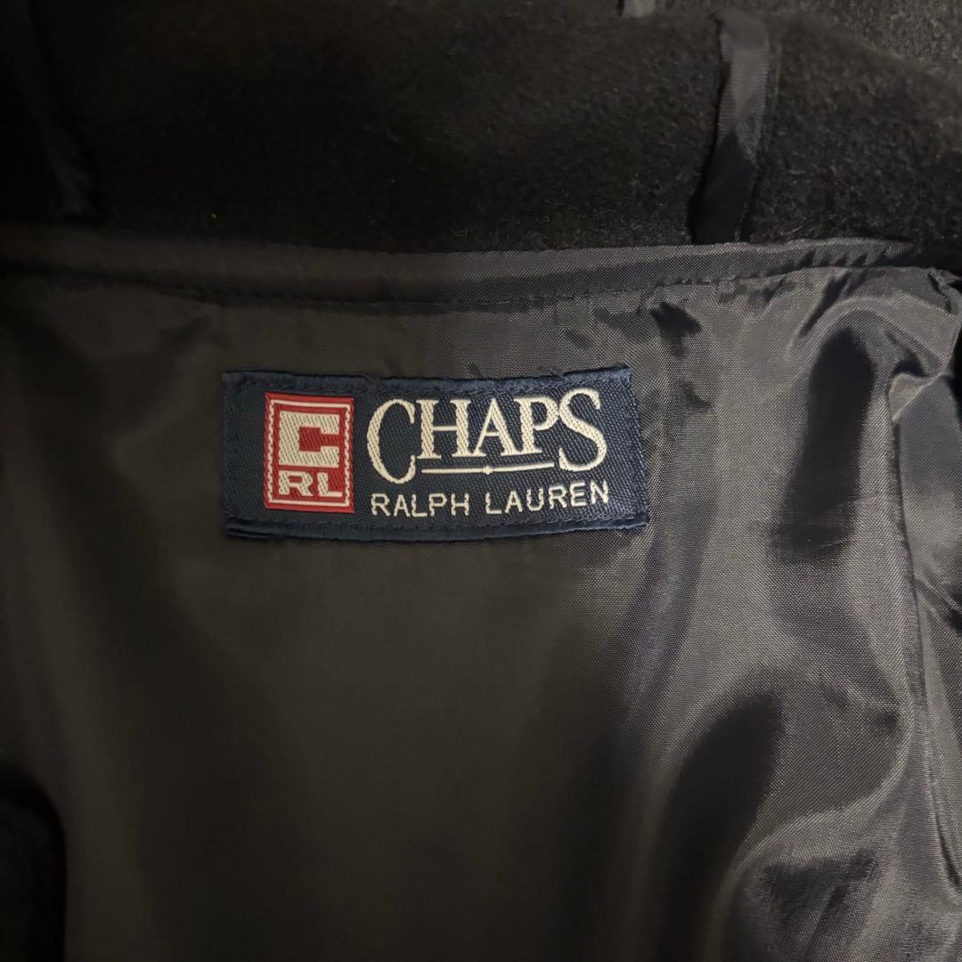 【美品】CHAPS RALPH LAUREN　ダッフルコート　ブラック　フード付