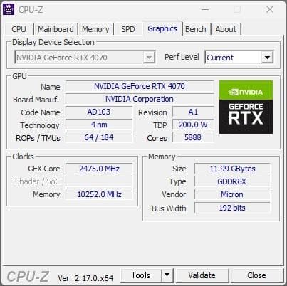 【美品】RTX 4070 12GB 玄人志向 GALAKURO AD103仕様