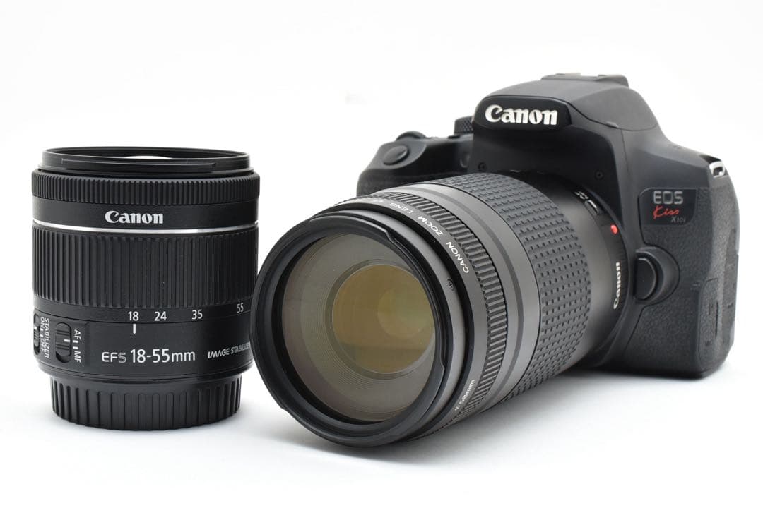☆デジタル一眼レフカメラ☆canon kiss x10i標準&望遠レンズセット☆