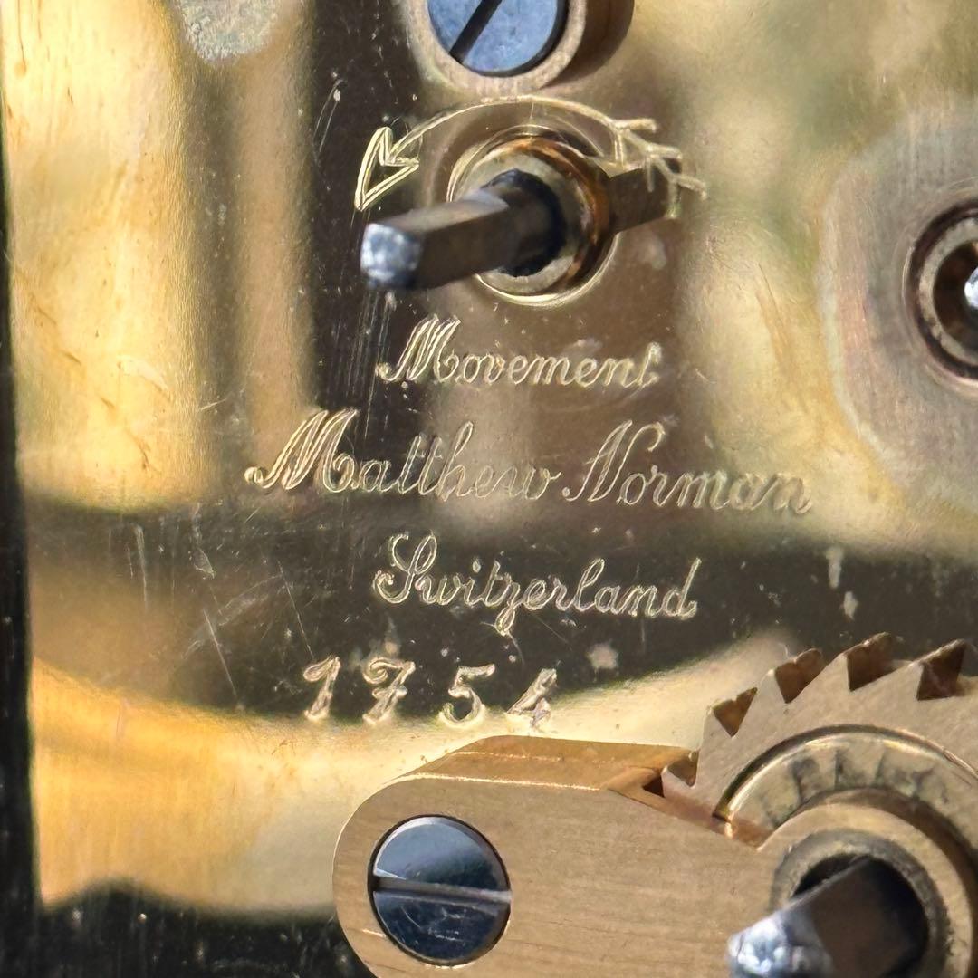 春特別価格‼️宝石王愛蔵マシューノーマン　キャリッジクロック　スイス製