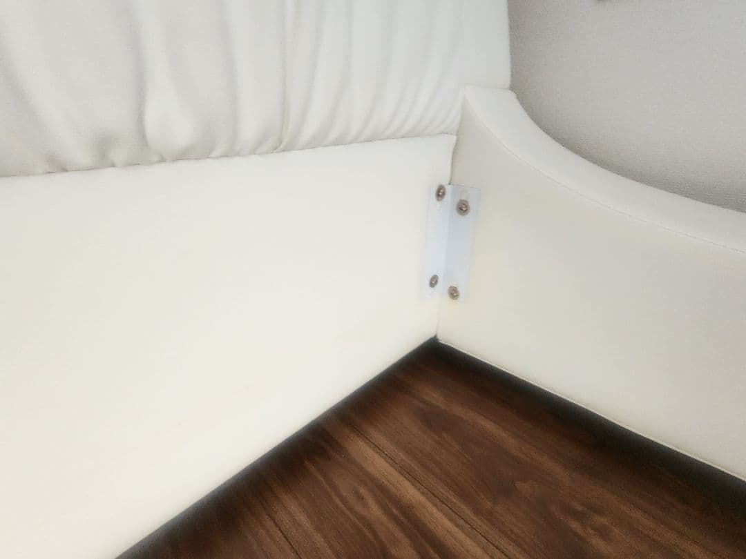 流線型 モダン ダブルベッド