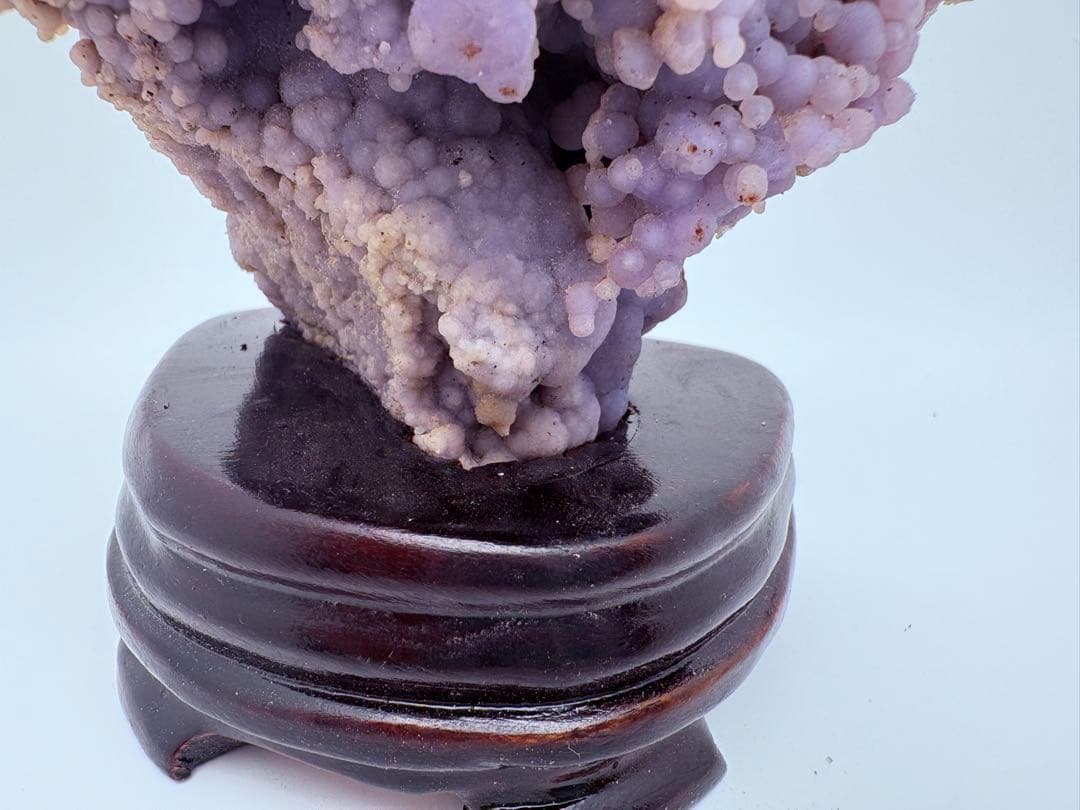 ✨希少一点物✨大型グレープアゲート原石｜玄関浄化・空間磁場・ラベンダー波動置物