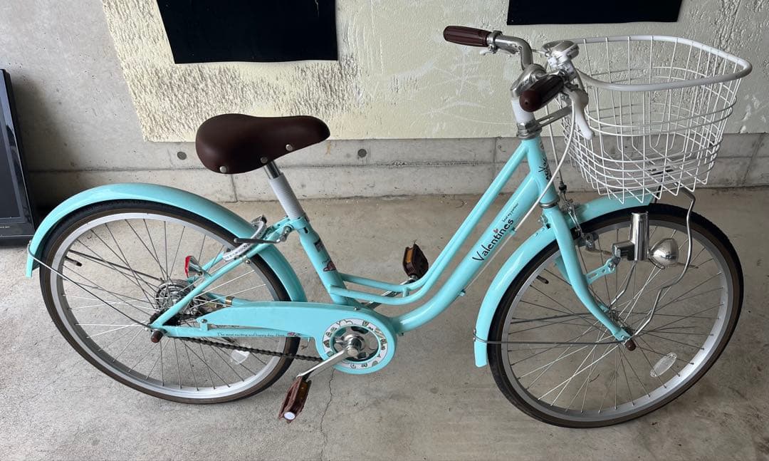 【未使用同等／直接引取】22インチ 子供用自転車 バレンタイン2 ミントブルー
