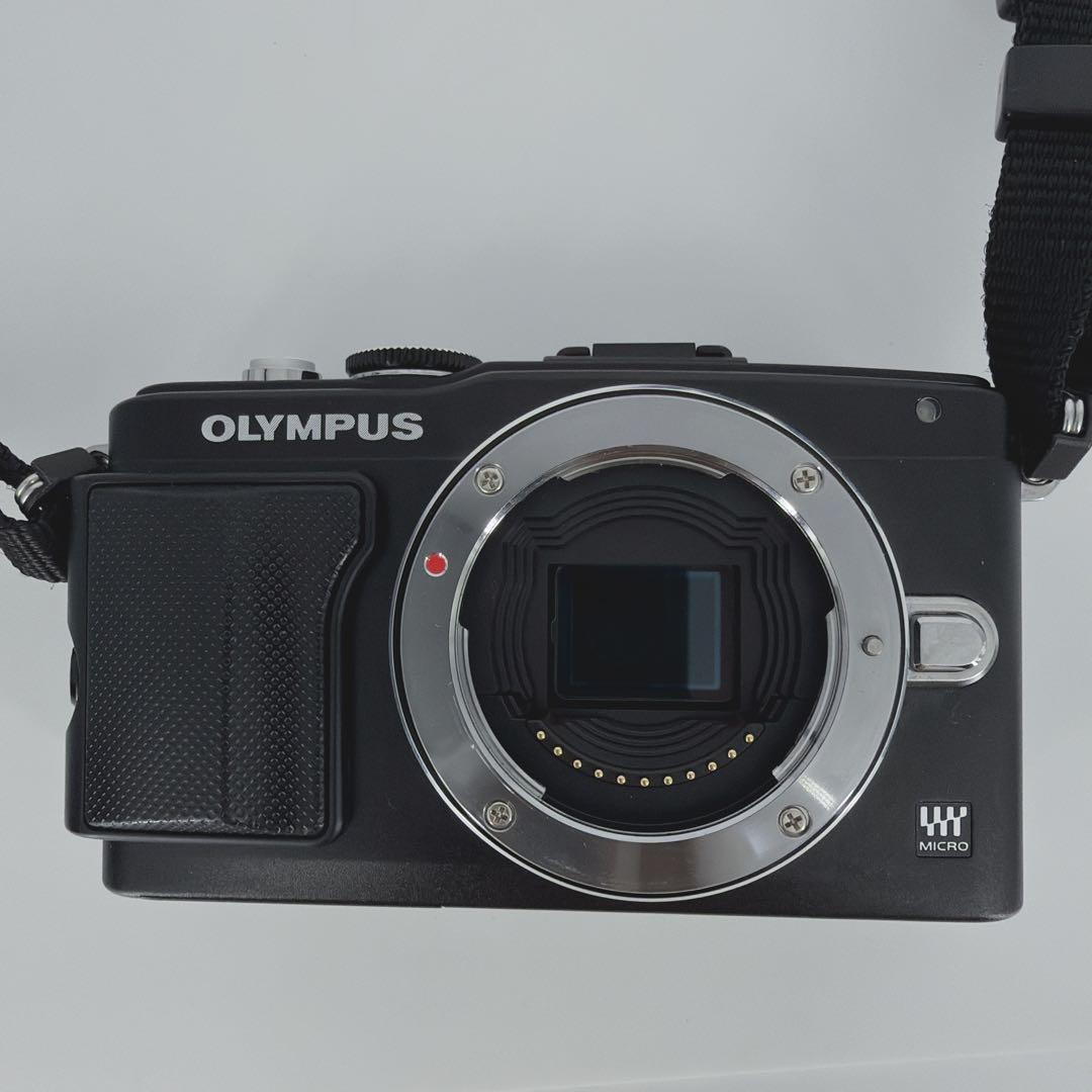 【名機】OLYMPUS PEN Lite E-PL5 黒 ズームレンズ付 854