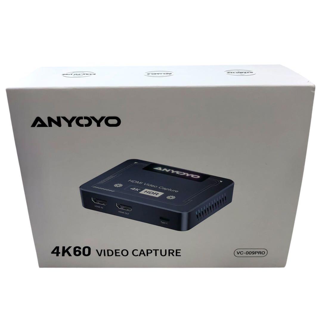 【開封済・未使用】ANYOYO HDMI キャプチャーボード 4K 60FPS