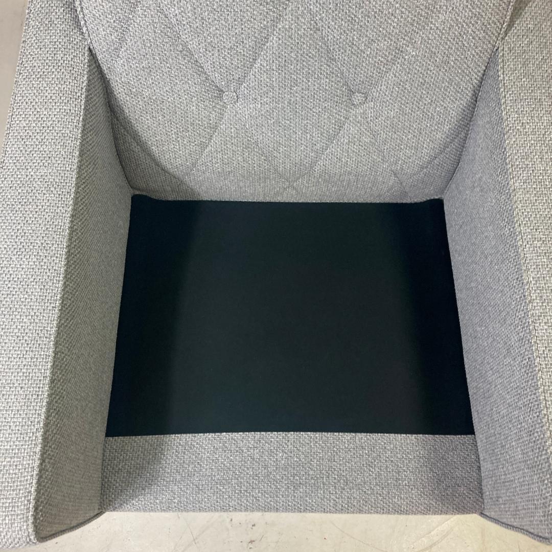 カリモク60 ロビーチェア 1シーター［廃盤カラー生地ミストグレー］難あり