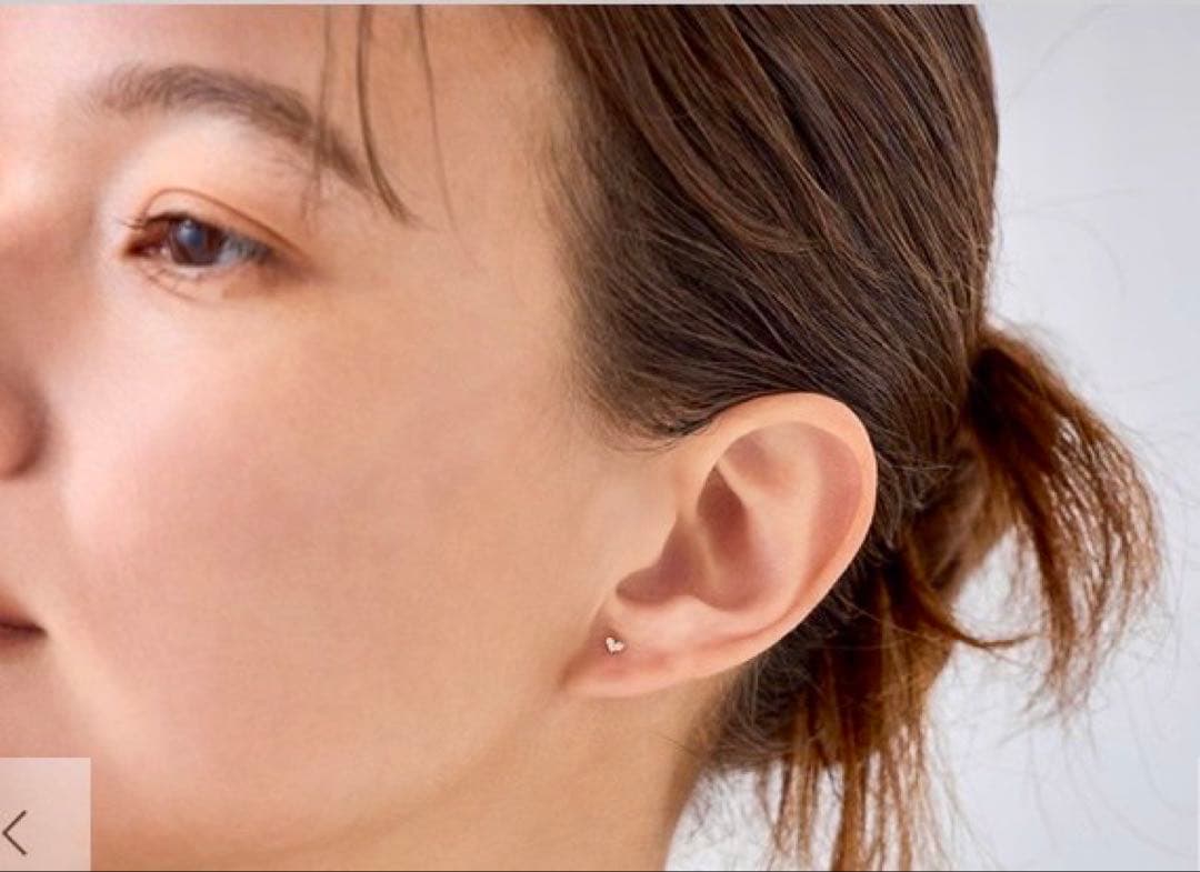 【新品】ete K18YG ダイヤモンド ピアス 片耳