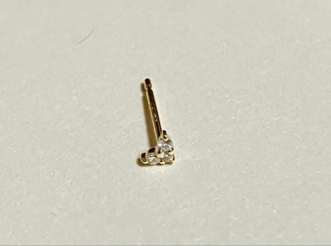 【新品】ete K18YG ダイヤモンド ピアス 片耳