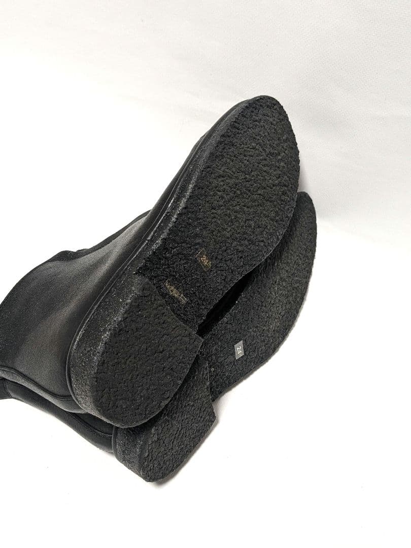 SAYA サイド ジップ ブーツ 24cm ブラック