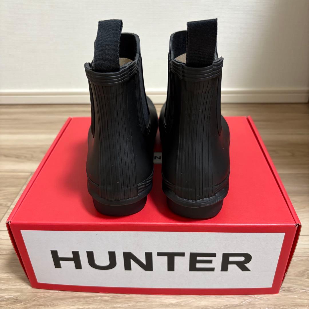 HUNTER サイドゴア ショートレインブーツ
