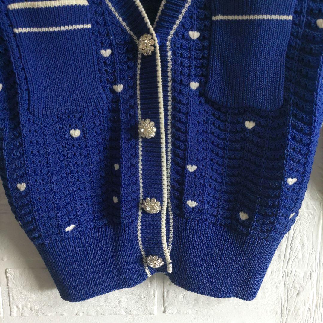 専用✨美品✨ ダブルスタンダードクロージング　ハート刺繍 Vネック カーディガン