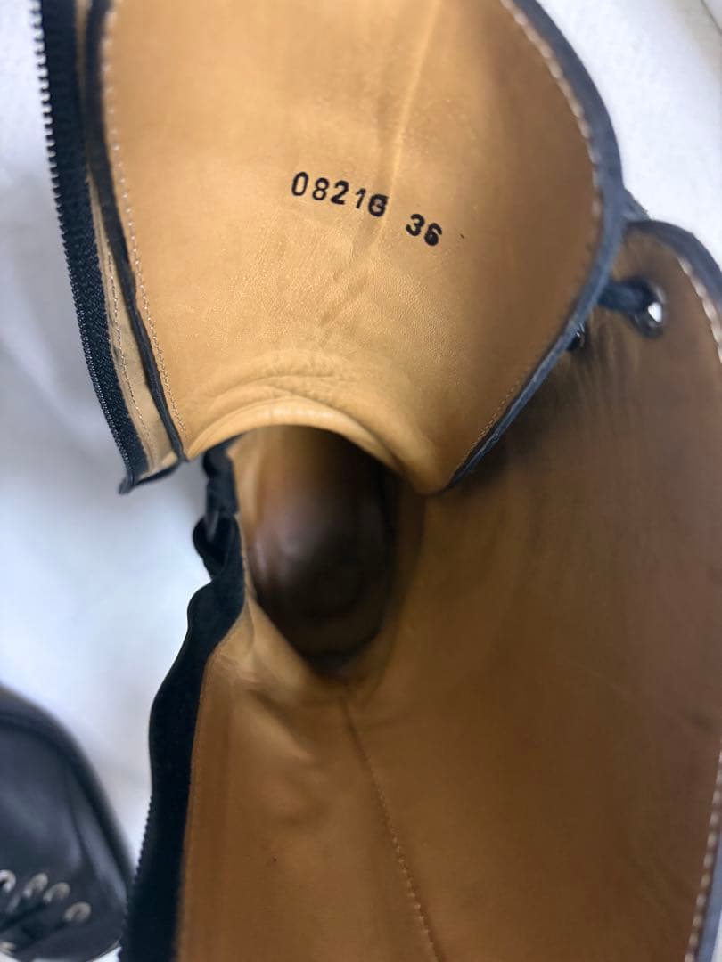 TOGA PULLAトーガプルラ　スクエアトゥロングブーツ 36