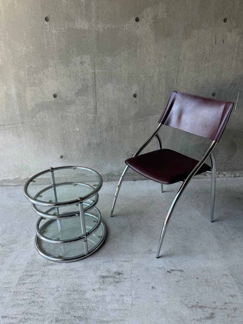 ミッドセンチュリー　ラウンドテーブル　スペースエイジ　Y2K